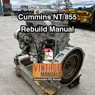 Cummins NT 855 Engine Rebuild Manual