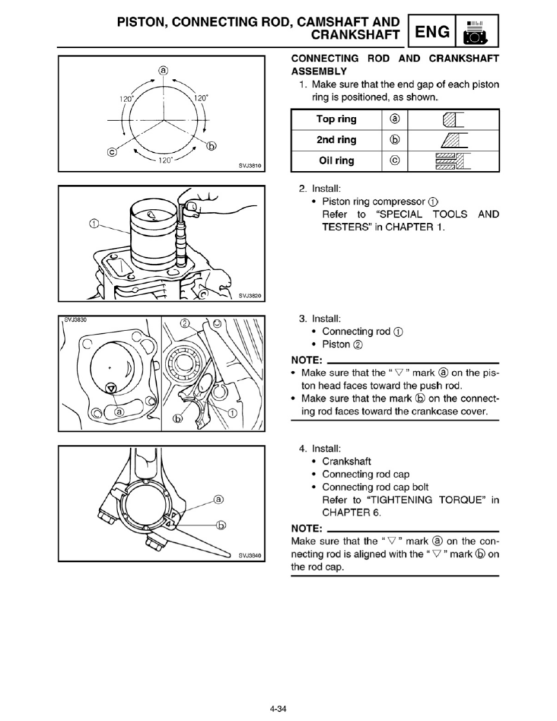 Yamaha YP20TA YP30TA YP40TA service manual sample page