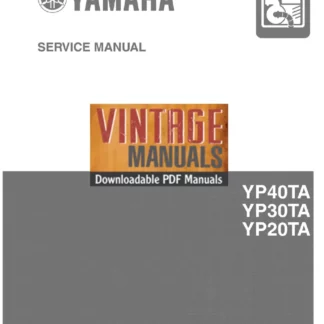 Yamaha YP20TA YP30TA YP40TA service repair manual