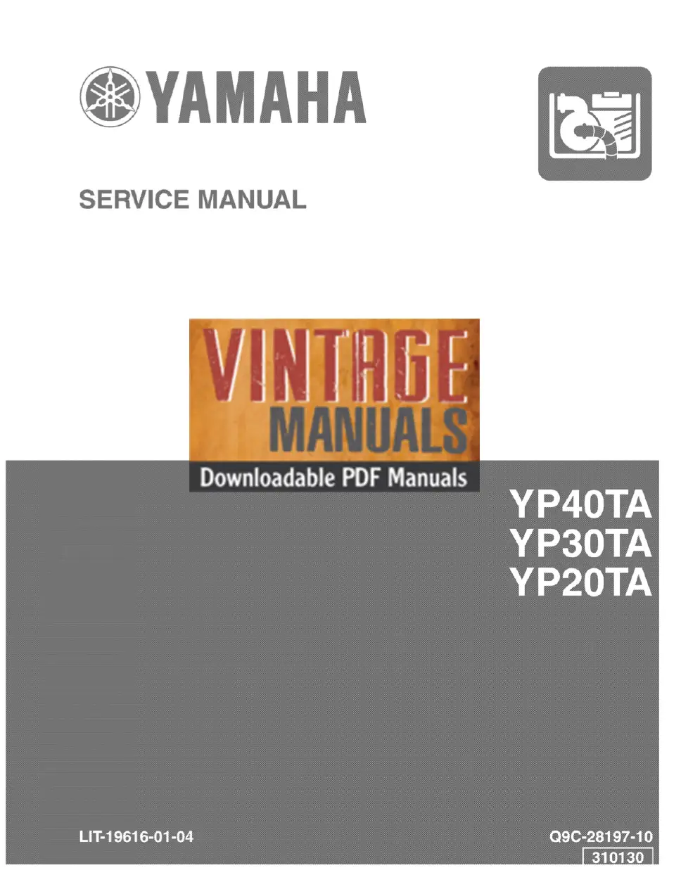 Yamaha YP20TA YP30TA YP40TA service repair manual